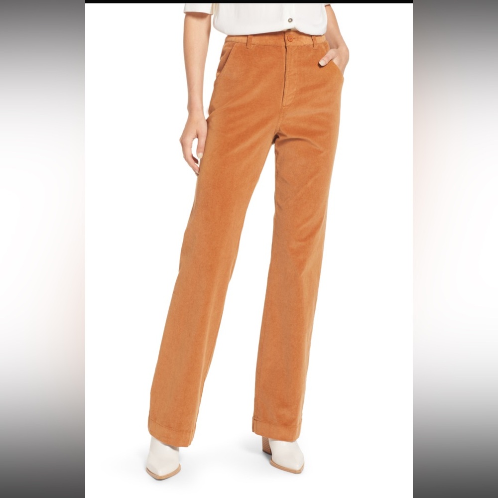 Treasure & Bond High Waist Corduroy Pants